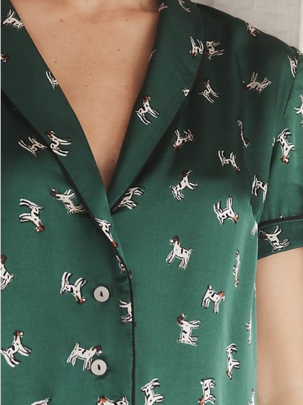 Anthropologie Short PJ Set